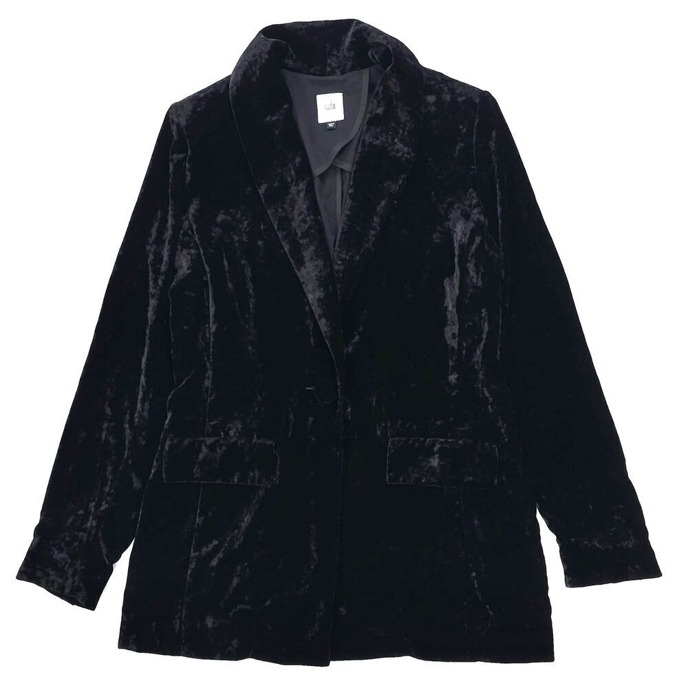 NEW Cabi Crushed Velvet Hostess Blazer Jacket Downtown Old Money French Girl XS